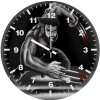 logan wolverine black art 6j wall clock