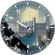 batman gotham city va wall clock