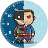 batman v superman artwork aw wall clock