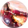 iron man flying ax wall clock