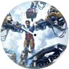 tony stark suit up et wall clock