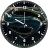 superman logo c7 wall clock