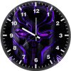 black panther minimal portrait pq wall clock