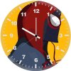 spiderman in spider verse minimal digital art i1 wall clock