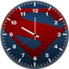 the man of steel logo wm wall clock