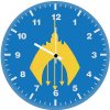 aquaman colorful logo ur wall clock