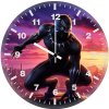 black panther silent vigil 0l wall clock