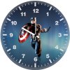 captain america with shield and claws art il wall clock
