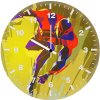 spider man 2099 soaring above the futuristic s1 wall clock