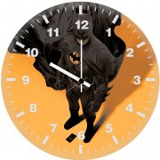 dark justice sh wall clock