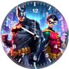 batman and robin silent alliance ej wall clock