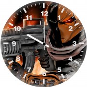 deathstroke artwork z2 wall clock
