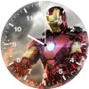 iron man digital artwork l9 wall clock