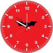 batman logo minimalist gi wall clock