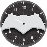 batman logo illustration p5 wall clock
