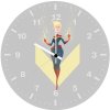captain marvel minimal zn wall clock
