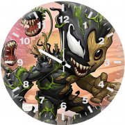 venomized baby groot a5 wall clock