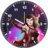 scarlet witch comic style art zz wall clock
