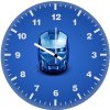 iron man blue helmet minimal py wall clock