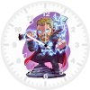 thor with hammer minimal ep wall clock