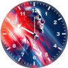 captain america hero in red and blue cv wall clock