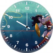 artwork of wonder woman l3 wall clock