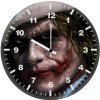 joker closeup mask up l9 wall clock