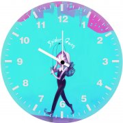 gwen stacy chill moments yr wall clock