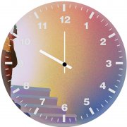 joker stairs dance ya wall clock
