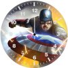 captain america coming ms wall clock