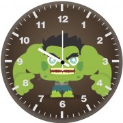 icon hulk hn wall clock