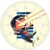 q hero superman yn wall clock