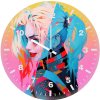 harley quinn colorful minimal nb wall clock