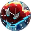 spiderman going 0f wall clock