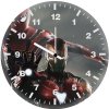 iron and spiderman 0b wall clock