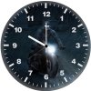 batman robert pattinson on bike qr wall clock