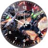 batman fight with superman 7l wall clock