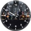 dc superheroes art az wall clock