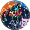 venom colorful art 65 wall clock