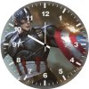captain america shield artwork hd s7 wall clock