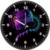 black panther minimal art 8o wall clock