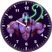 bane minimal art 73 wall clock