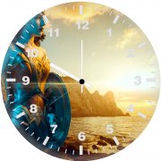4kwonder woman cosplay zz wall clock