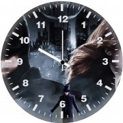 batman black widow and joker pn wall clock