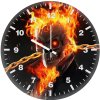 ghost rider flame thrower ek wall clock
