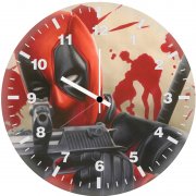 deadpool with guns a6 wall clock