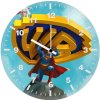 superman with logo and super dog 0o wall clock