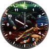 justice league heroes in motion h3 wall clock