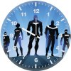 superheroes minimalism image wall clock