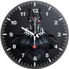 black panther minimal art oj wall clock